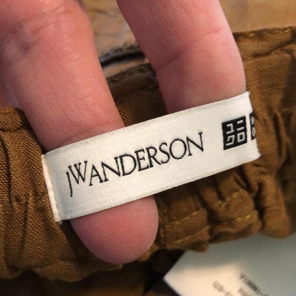 JW ANDERSON x UNIQLO Colab Size XS Linen Blend Tuck Short Paperbag LagenLook NEW - Picture 13 of 15